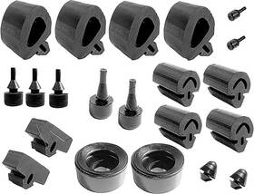 Mb1276 Metro Moulded Parts 1966-67 Charger Coronet Gtx Satellite Snap-in Rubber Bumper Set 20 Piece