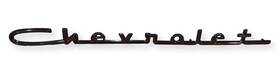 S6002-b Mhc 57 Chevy Chevrolet Gloss Black Script 13 Inch Made From A Solid Block Of Aluminum