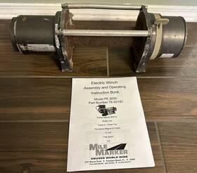 76-50140 Mile Marker Winch Pe8000 Motor 8000lbs Permanent Magnet 4.1hp 210 1 Print Manual