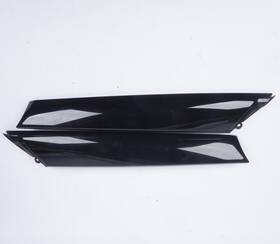 51137329049 Mini 2016 Cooper F55 Front Left Right Windshield Pillar A Cover Black Pair