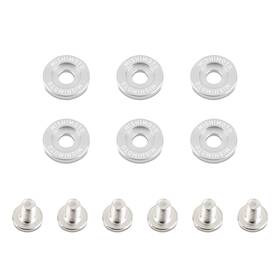 Mmfw-sm-6sl Mishimoto 16.7mm Fender Washer And Bolt Kit Set Of 6 Silver