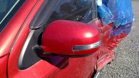 128-13075al Mitsubishi Driver Side View Mirror With Turn Signal Painted Fits 16-20 Outlander 1390285