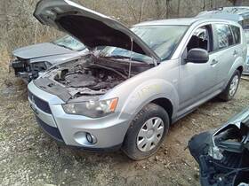 128-50110al Mitsubishi Driver Side View Mirror Black Without Heated Fits 10-12 Outlander 2096631