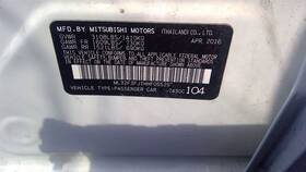 130-10544ar Mitsubishi Passenger Rear Side Door Sedan Power Window Fits 17-20 Mirage 251564