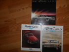 Monte Carlo Original Brochures Showroom Book Gm