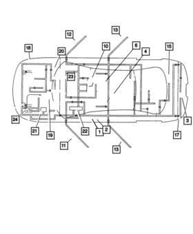 04759626ad Mopar Genuine Front Door Wiring 4759626ad