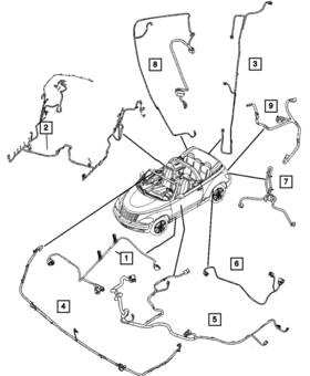 04795662ac Mopar Genuine Front Door Wiring Right 4795662ac