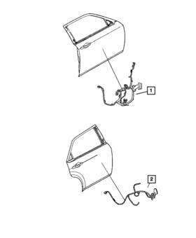 05089024ad Mopar Genuine Front Door Wiring Right 5089024ad