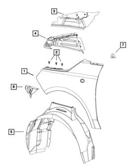 05182487ac Mopar Genuine Splash Shield Left 5182487ac