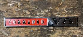 2579-613 Mopar New For 1966 To 1967 A-body B-body C-body Inch Commando V8 Fender Nameplate