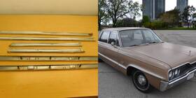 66dp3-1s2 Mopar 2602380 Bodyside Moulding Parts 1966 Dodge Polara Canadian Rear Doors And 1/4s