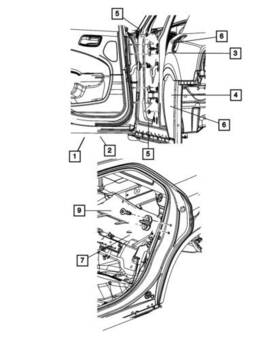 55113442ae Mopar 55113442ad Genuine 2011-2023 Chrysler 300 Door Outer Panel Rear Right
