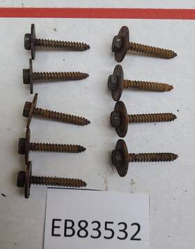 6509539aa Mopar 9 Oem 2009-2018 Dodge Ram 1500 Rear Fender Liner Bolt Hex Head Bolts 2500