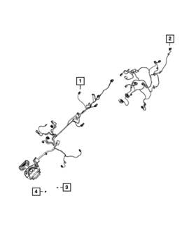 68088031aa Mopar Genuine Rear Door Wiring Left