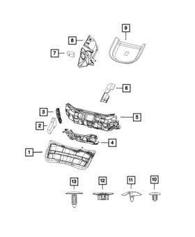68104189ad Mopar Genuine Dash Panel Silencer