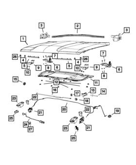 68255312aa Mopar Genuine Fender To Cowl Mucket Right