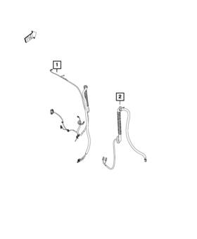 68266409aa Mopar Genuine Rear Door Wiring Left
