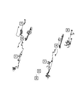 68276211ae Mopar Genuine Front Door Wiring Left