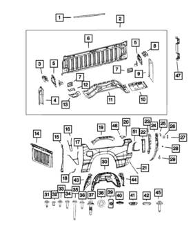 68302670ae Mopar Genuine D Pillar Panel Right