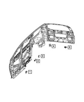68316559ad Mopar Genuine Door Module Left