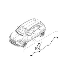 Mopar 68363709aa Genuine Front Door Wiring Driver