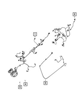 68365313ac Mopar Genuine Front Door Wiring Right