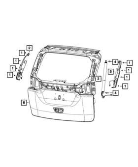 68416655aa Mopar Genuine Pinch Sensor Left