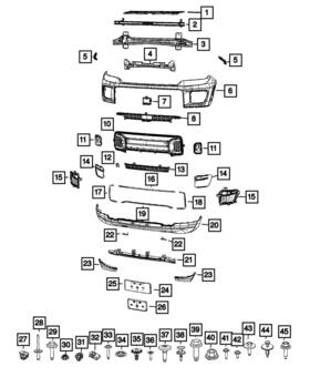 68421755ab Mopar Genuine Front Fascia Spat Left
