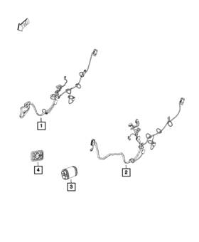 68422215ab Mopar Genuine Front Door Wiring
