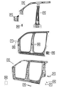 68426968ac Mopar Genuine Body Side Aperture Extension Right