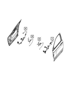 68486795af Mopar Genuine Front Door Wiring