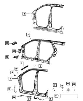 68518020ac Mopar Genuine Brace