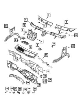 68549210aa Mopar Genuine Drain Tube Left