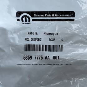 68597776aa Mopar New Genuine Wiring Front Fascia 2024-2024 Oe