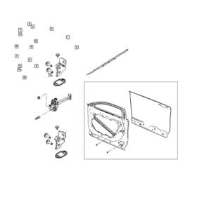 68607103aa Mopar Genuine Door Inner Reinforcement Left