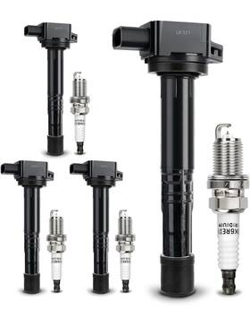 9807b-561bw Motorking 13cdyh17 Uf311 Ignition Coil And Double Iridium Spark Plug For Honda 03-07