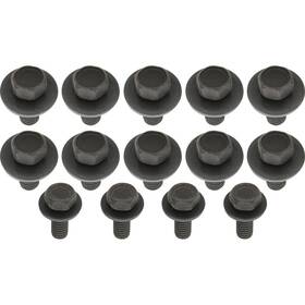 153345 Mp Enterprises 1960-76 Impala Full Size Hood Hinge Bolt Set Stainless Steel Black Oxide