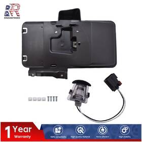 Rdr1998667 Muparkt Rear License Plate Tag Bracket &light Black For 2007-2017 Jeep Wrangler Jk