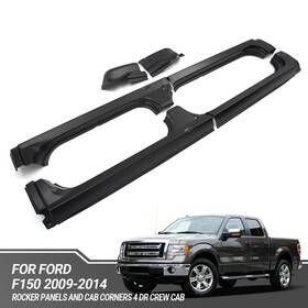 Mw-rp-fd153017 Mwmt Pair Rocker Panels And Cab Corners Left Right For 2009-2014 Ford Pickup F150