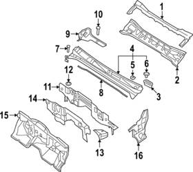 67902-9bu0a Nissan Genuine Upper Insulator