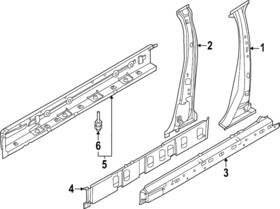 76530-5mp0a Nissan Genuine Inner Center Pillar