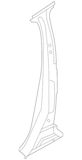 Nissan 76570-5mp0a Genuine Center Pillar Reinforced