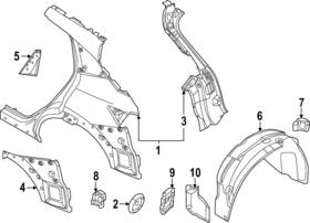 76856-5mp0a Nissan Genuine Deflector