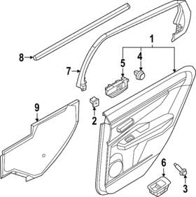 82860-5mp0a Nissan Genuine Access Cover