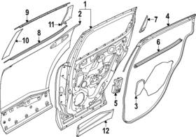 82861-7lf0a Nissan Genuine Screen