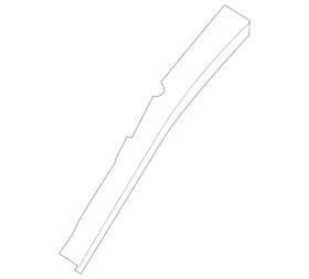 G6214-9hema Nissan Genuine Windshield Pillar Reinforced