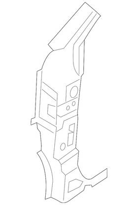 G6271-4bama Nissan Genuine Hinge Pillar Reinforced