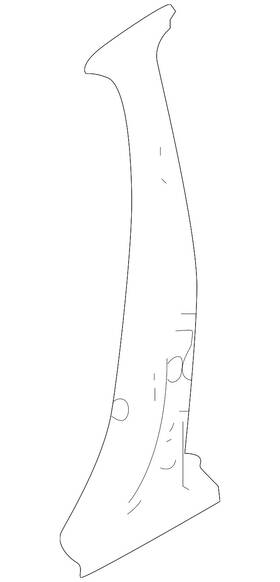 G6514-9hema Nissan Genuine Center Pillar Reinforced