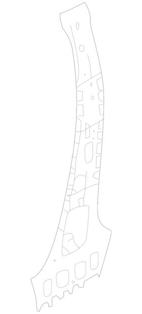 G6531-9hema Nissan Genuine Body B-pillar