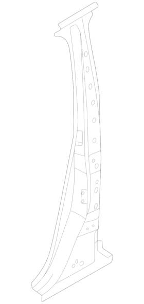 G6570-6rrma Nissan Genuine Center Pillar Reinforced